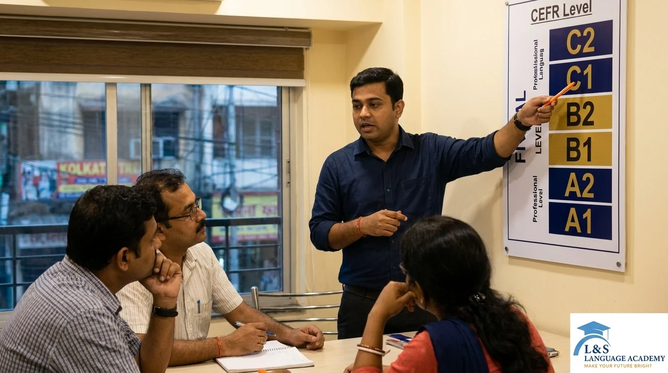 Home 17 Certified language trainer teaching German at LNS Language Academy Kolkata